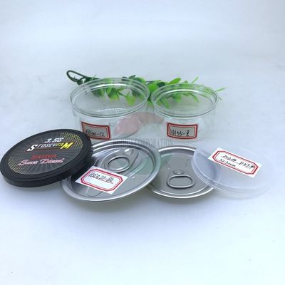 Recyclebarer kleiner HAUSTIER 100ml Plastik kann mit einfachem offenem feuchtigkeitsbeständigem Deckel Alu