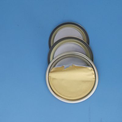 High Temperature Resistance Food Grade #202 #209 #300 #307 #401 #502 Easy Open End EOE Aluminum Peel Off Lids Cover Peel Off Lids For Plastic Can Closures