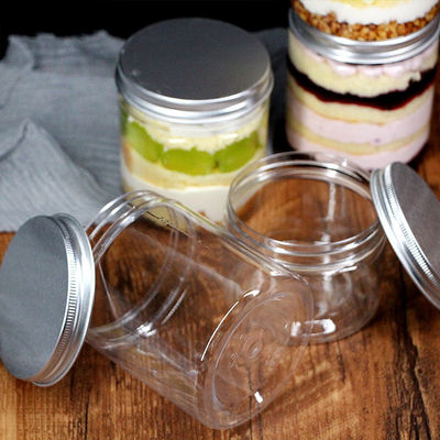 Clear PET Plastic Ice Cream Packaging Container With Lids