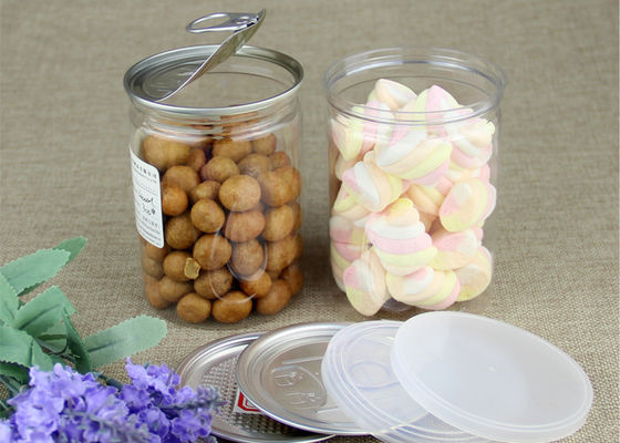 Klarer Plastikstandardzylinder, umweltfreundliche einfache offene Aluminiumgläser