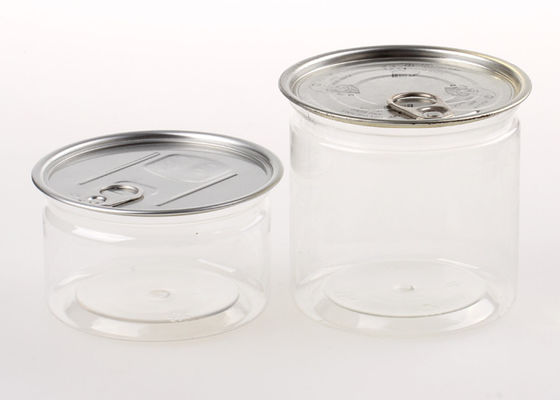 Versiegelnde klarer Plastikzylinder luftdichte Einfach-offene Plastik-HAUSTIER Getränkedosen