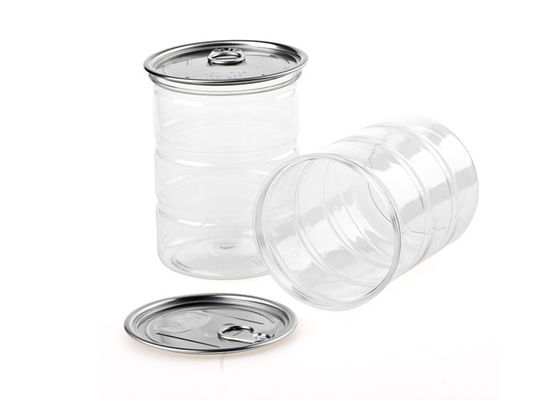 HAUSTIER zylinder des Wärmeschutz-freien Raumes Plastikeinfacher offener Deckel eingemachtes Paket