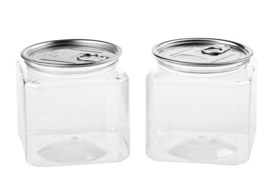 Nahrungsmittelgrad HAUSTIER klarer Plastikplastikzylinder, einfaches Aluminiumrohr des offenen Endes